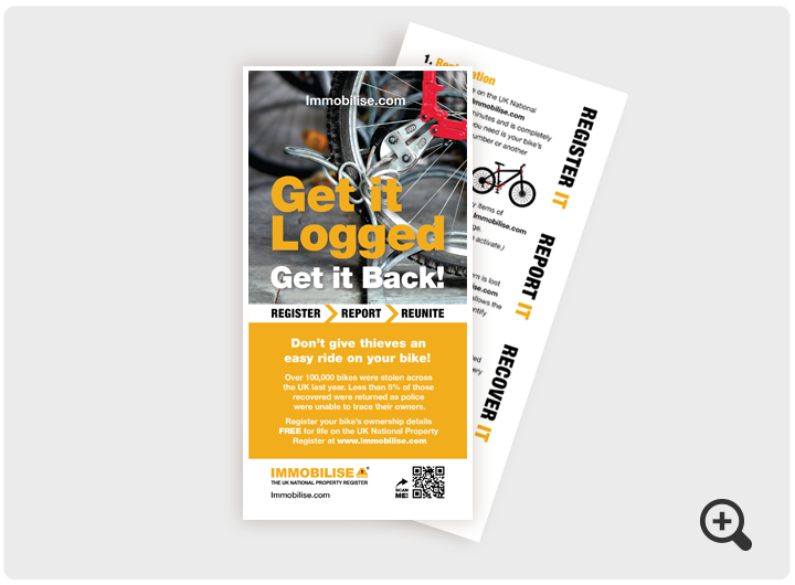 Immobilise Bike DL Leaflet